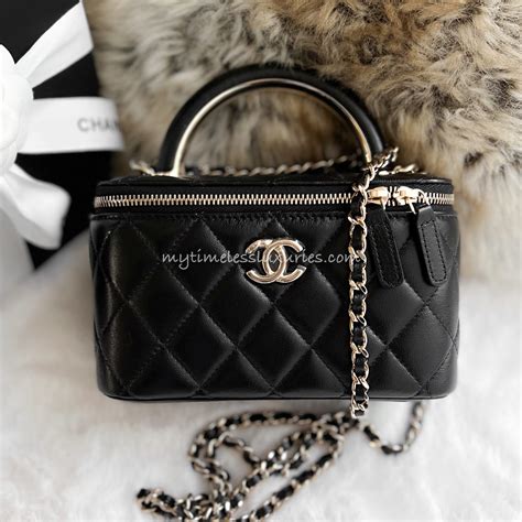 chanel vanity top handle|Chanel vanity cases.